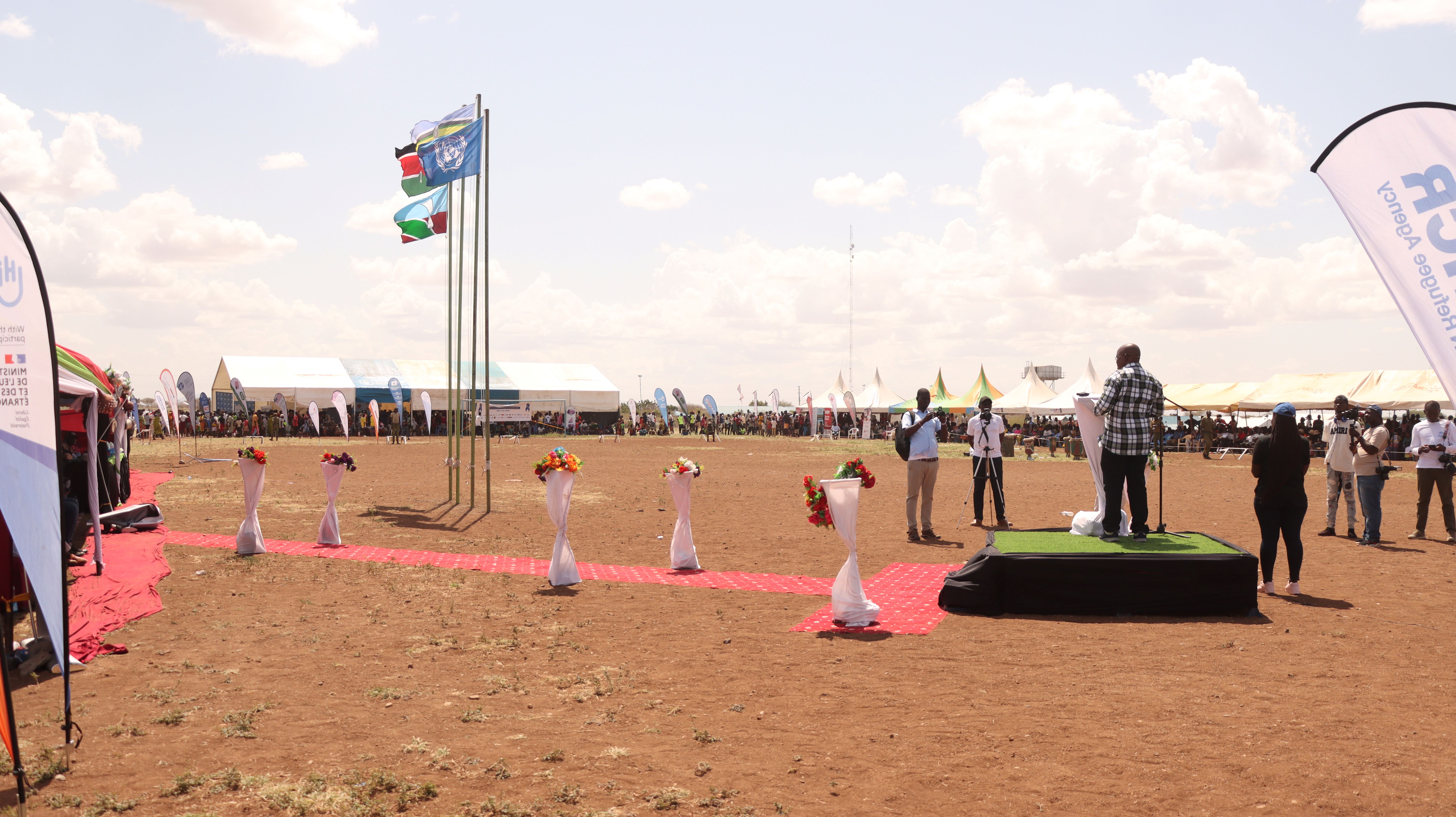CEO KNCHR addressing the congregation at the World Refugee Day 2024