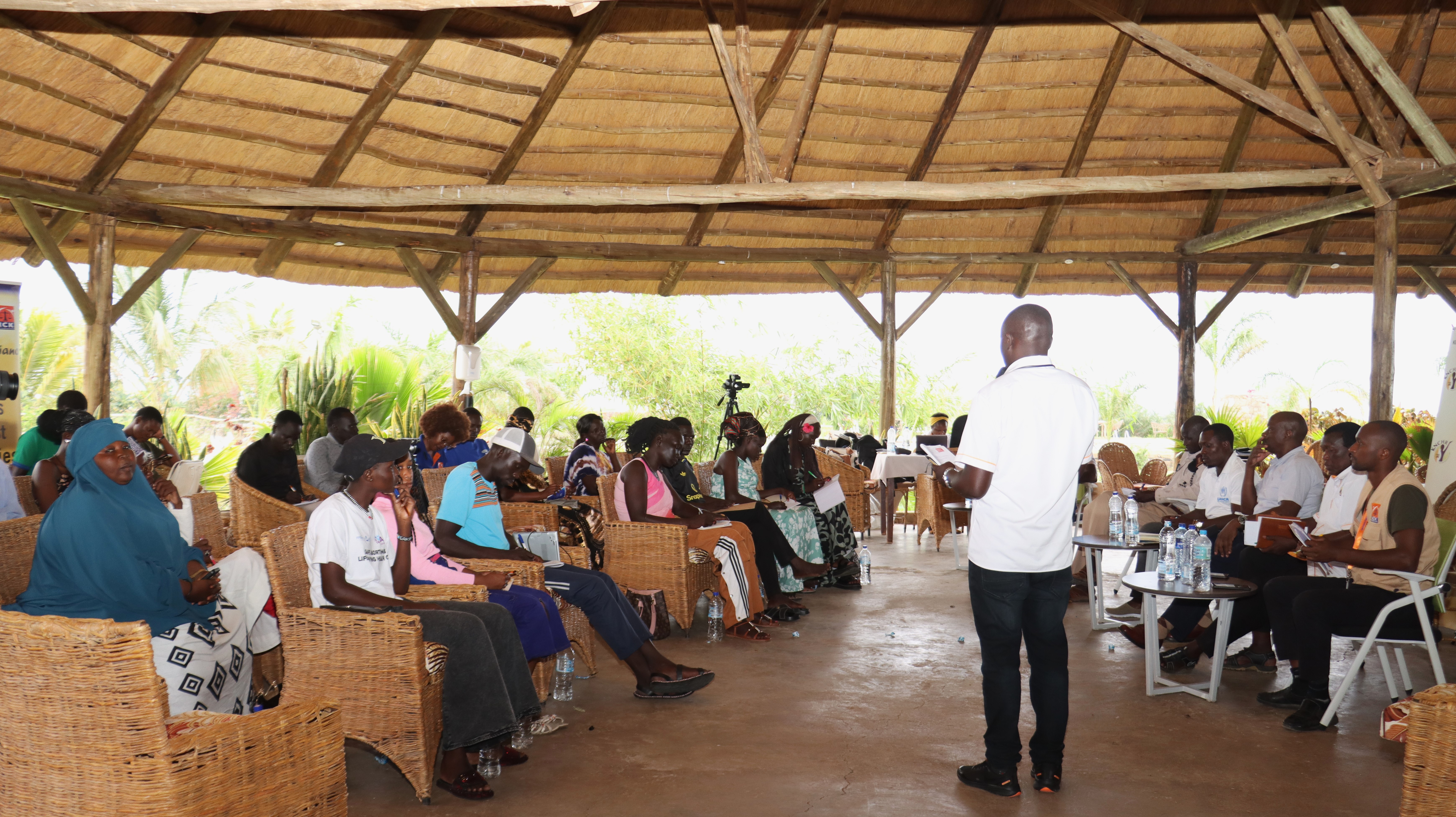 Partners led by KNCHR, RCK, UNHCR, DRS,NGAO hold a townhall with refugees at Kakuma on the advancing of refugees and host communities' rights