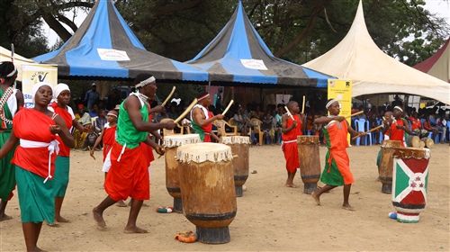 Burundi dancers during the International Human Rights Day