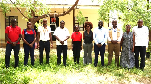 Stakeholder engagement at the RCK office in Kakuma. KNCHR and RCK meet to discuss the advancing of host and refugee communities rights under the Haki na Ushirikiano Project